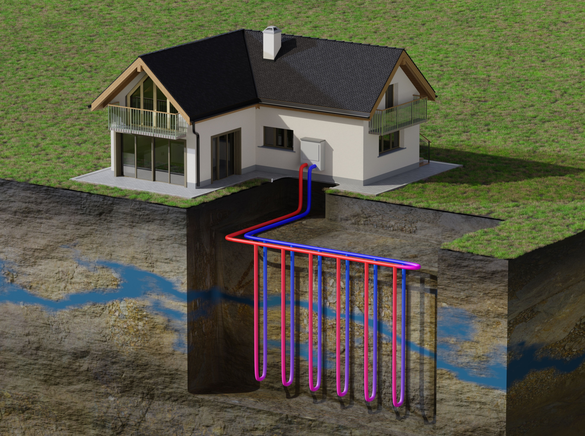 Sonde géothermique pour un projet résidentiel