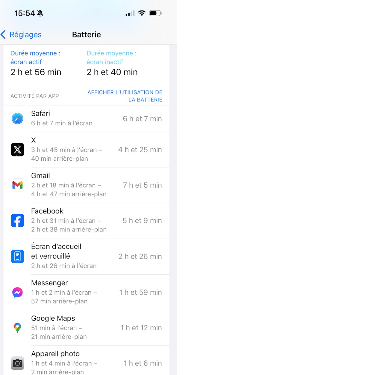 Utilisation-Batterie-iOS