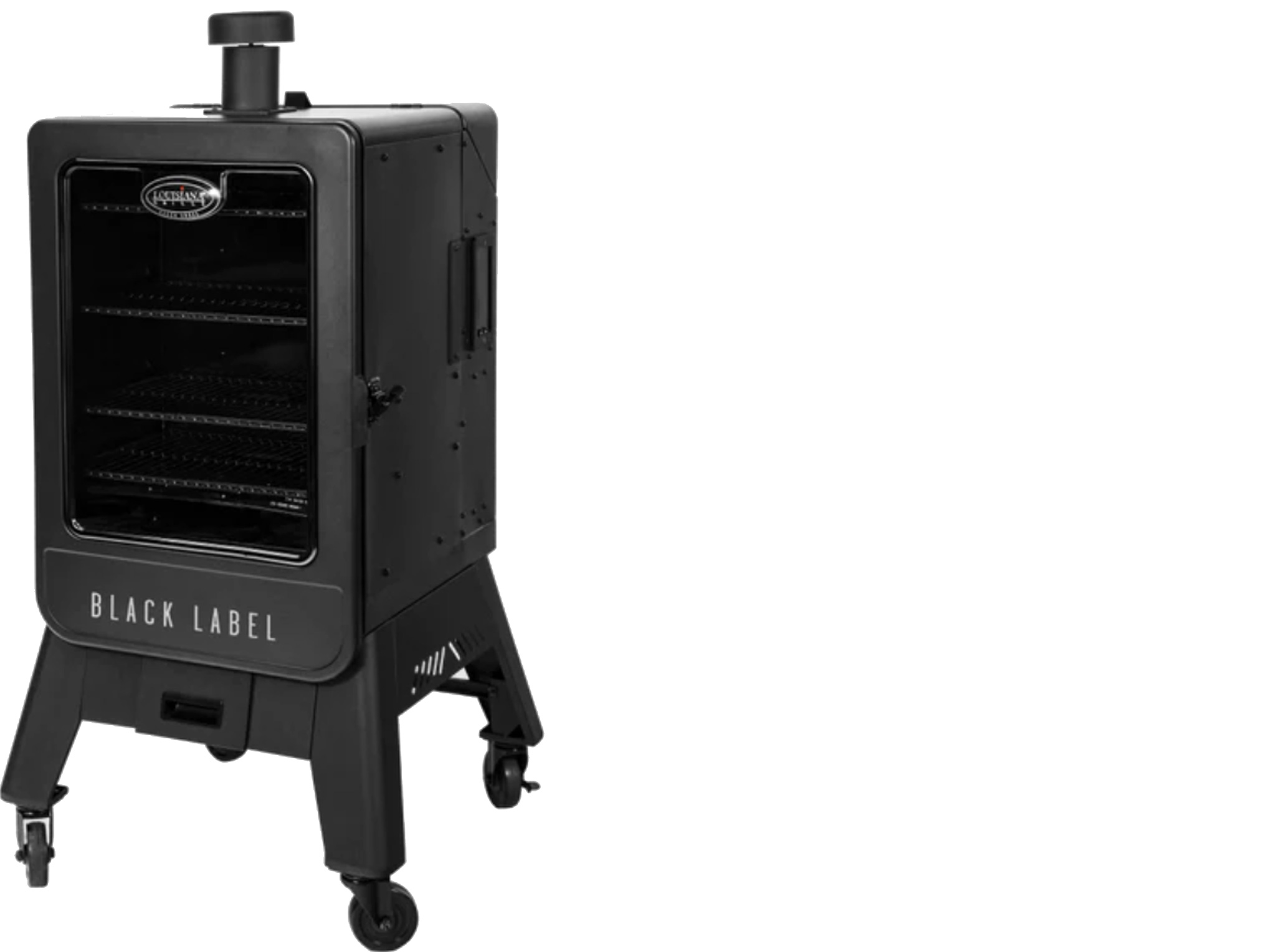 Fumoir-aux-granules-vertical-Louisiana-Grills-modèle-Black-Label_photo-fournie-par-BBQ-et-cie