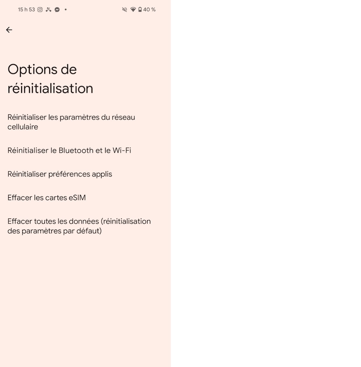 Reinitialiser-Android