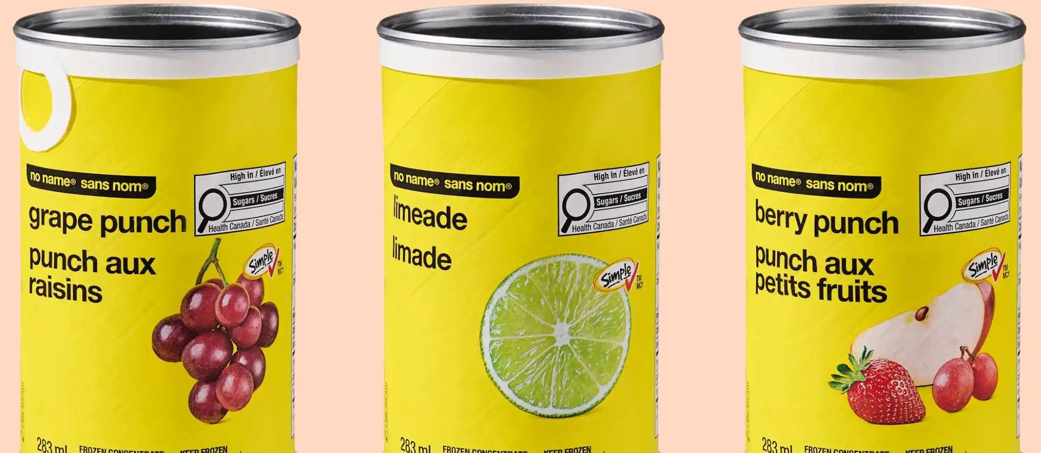 Les jus congelés en conserve déjà de retour en épicerie