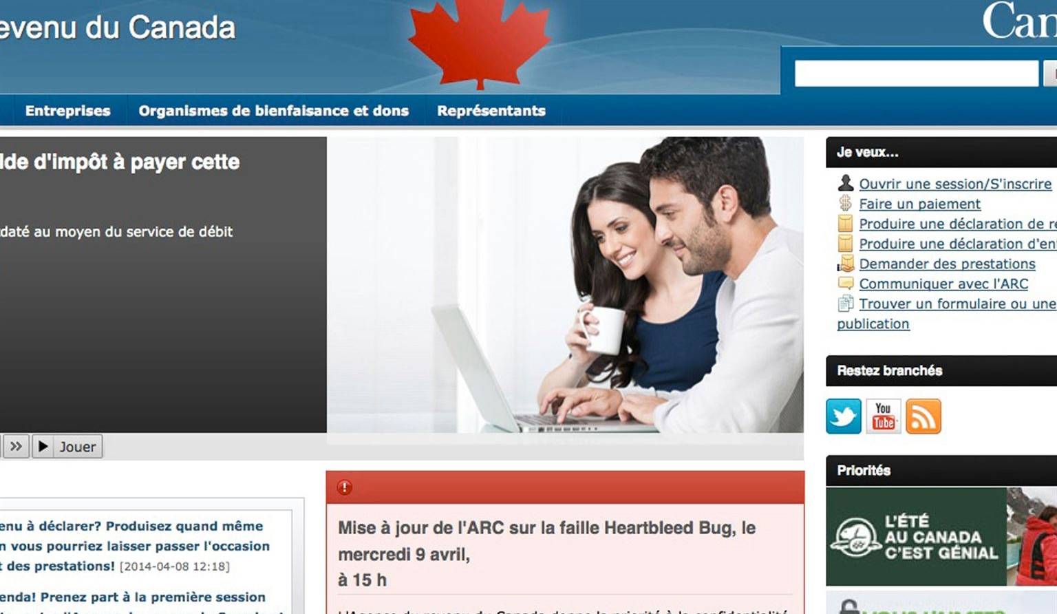 Agence du revenu du Canada, Gmail, Facebook... quels mots de passe faut-il changer?