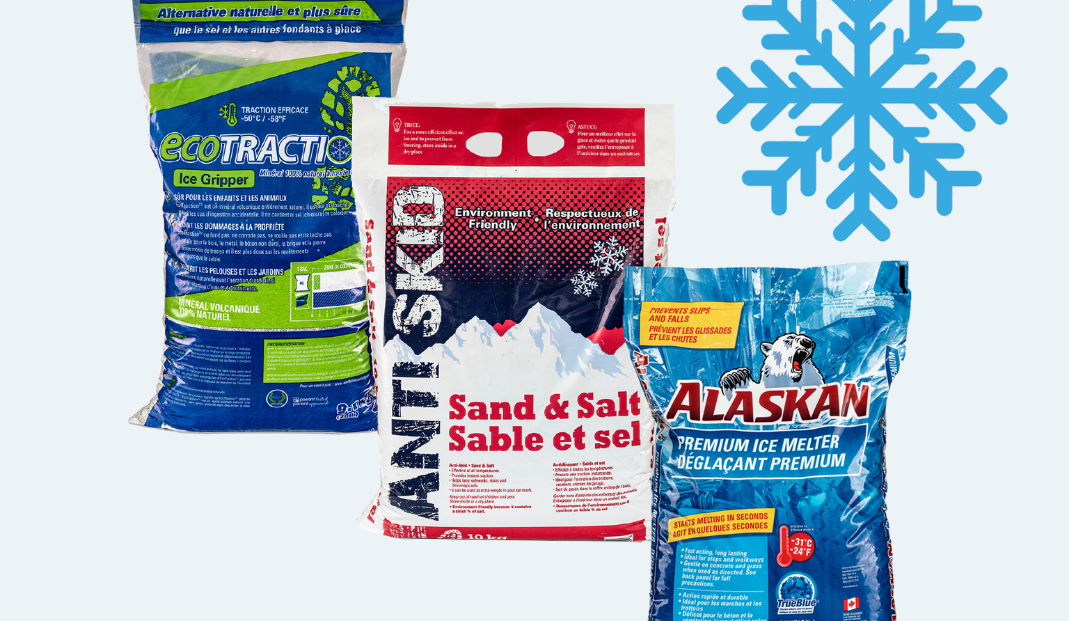 Comment choisir les produits de déglaçage et les abrasifs les plus écologiques?