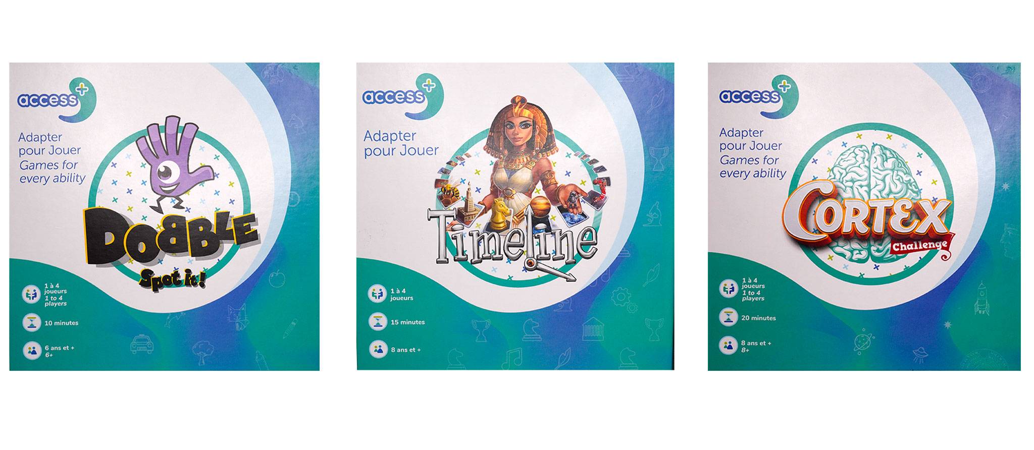 Jeux de société et troubles cognitifs : trois jeux évalués