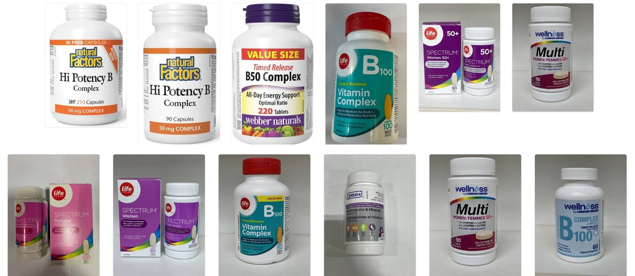 Rappel: des fibres métalliques dans des suppléments de multivitamines