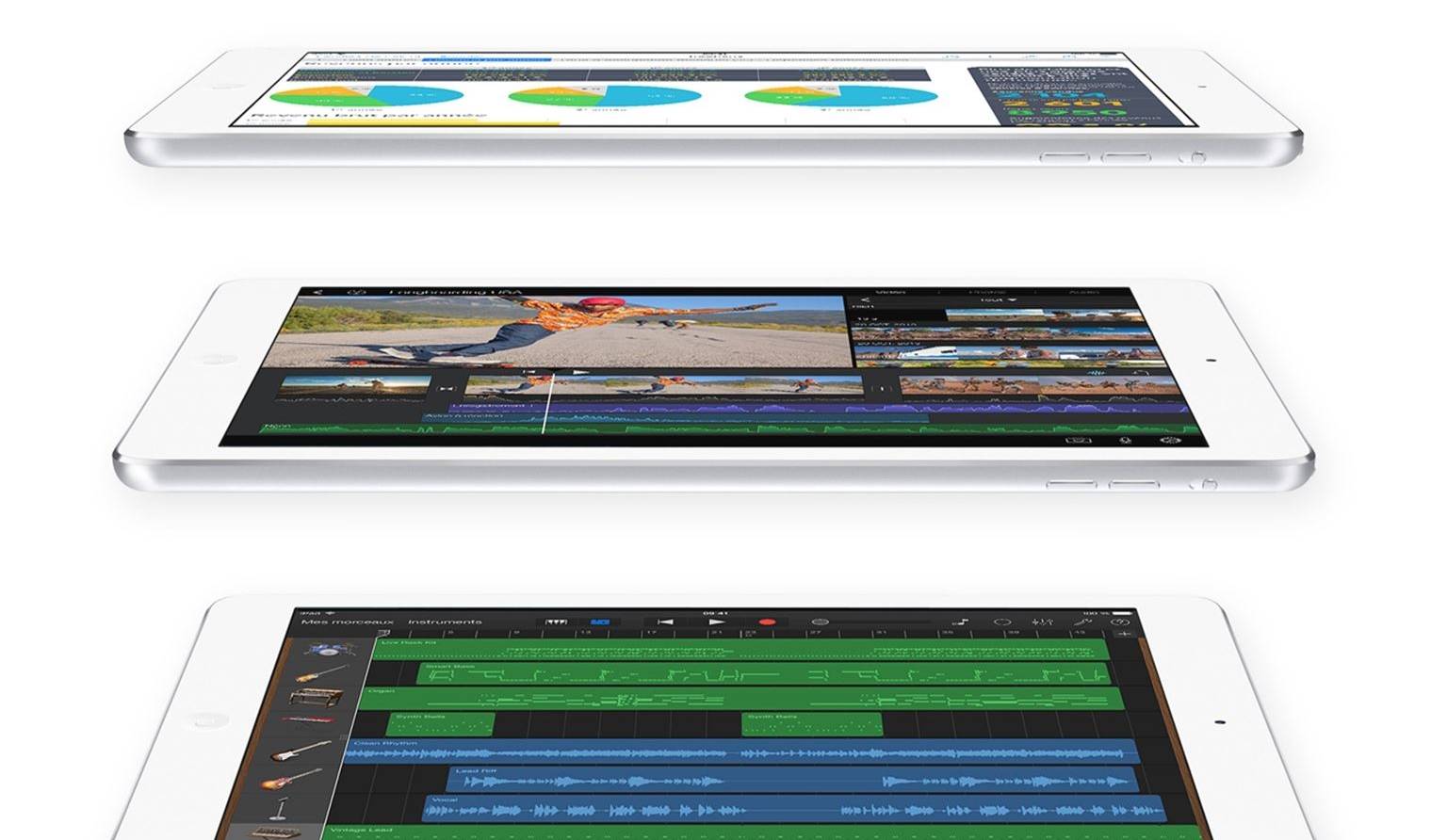 iPad Air et iPad mini avec écran Retina: comment se comparent-ils aux autres appareils?