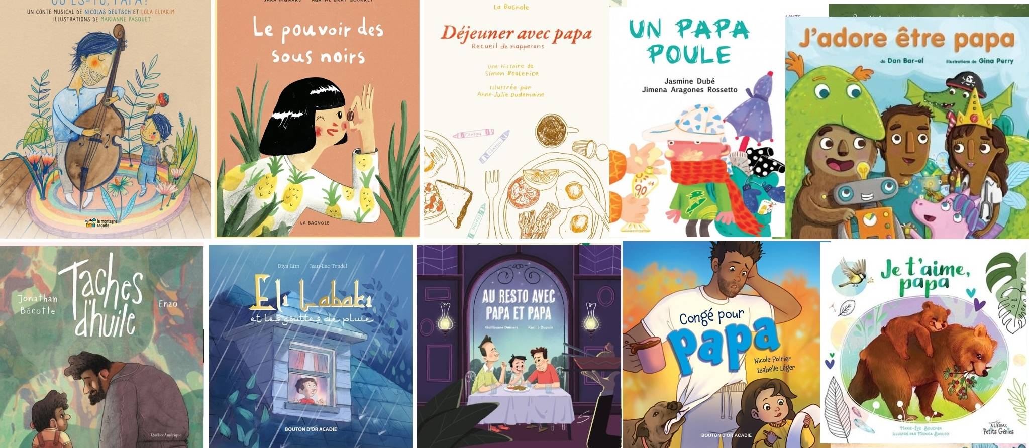 Des livres qui mettent les papas en vedette