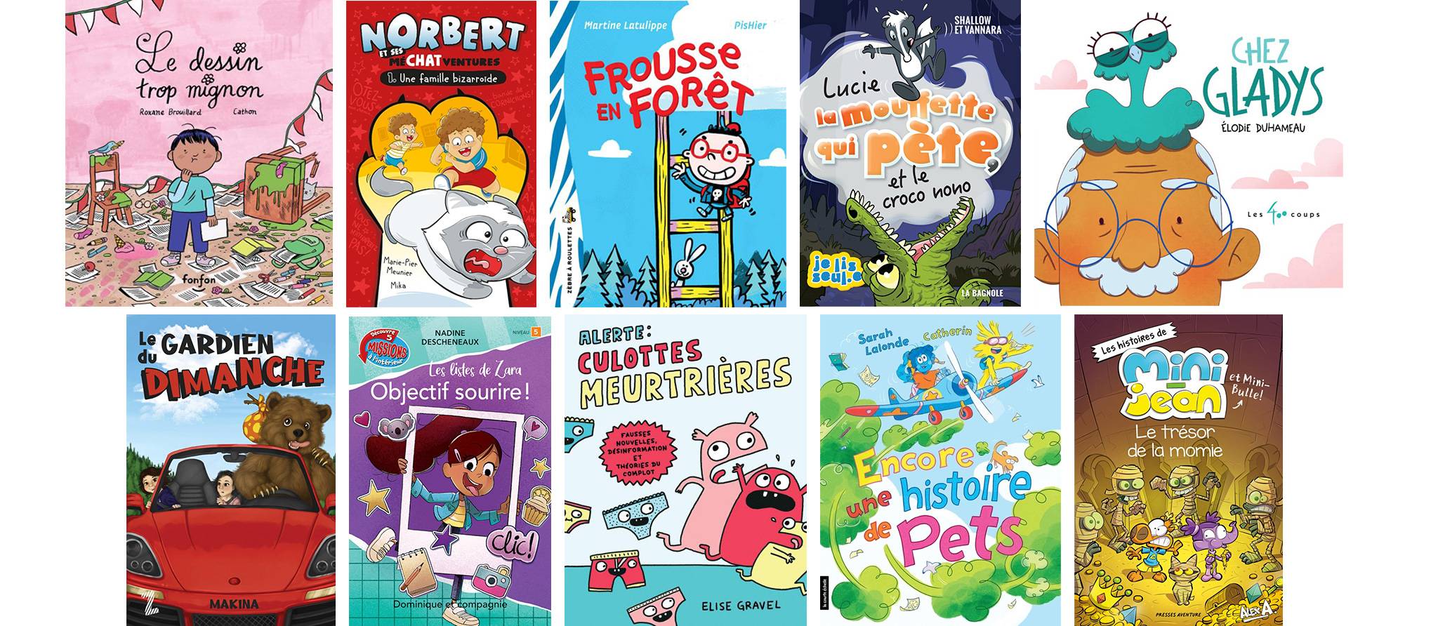 Livres rigolos pour lecteurs débutants