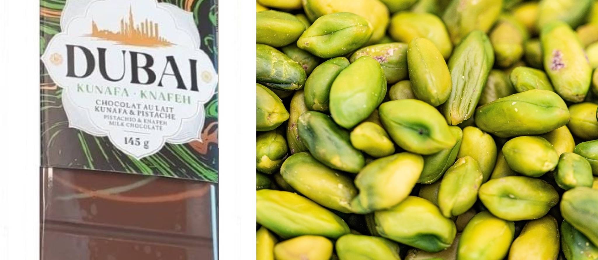 Rappel de pistaches et de chocolat Dubai pour cause de salmonelle