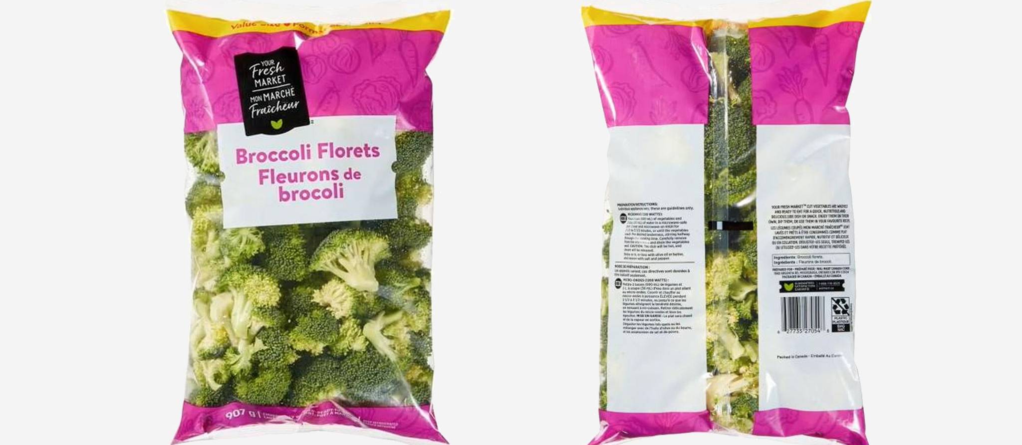 Rappel de fleurons de brocoli en raison d’un risque de contamination à la salmonelle