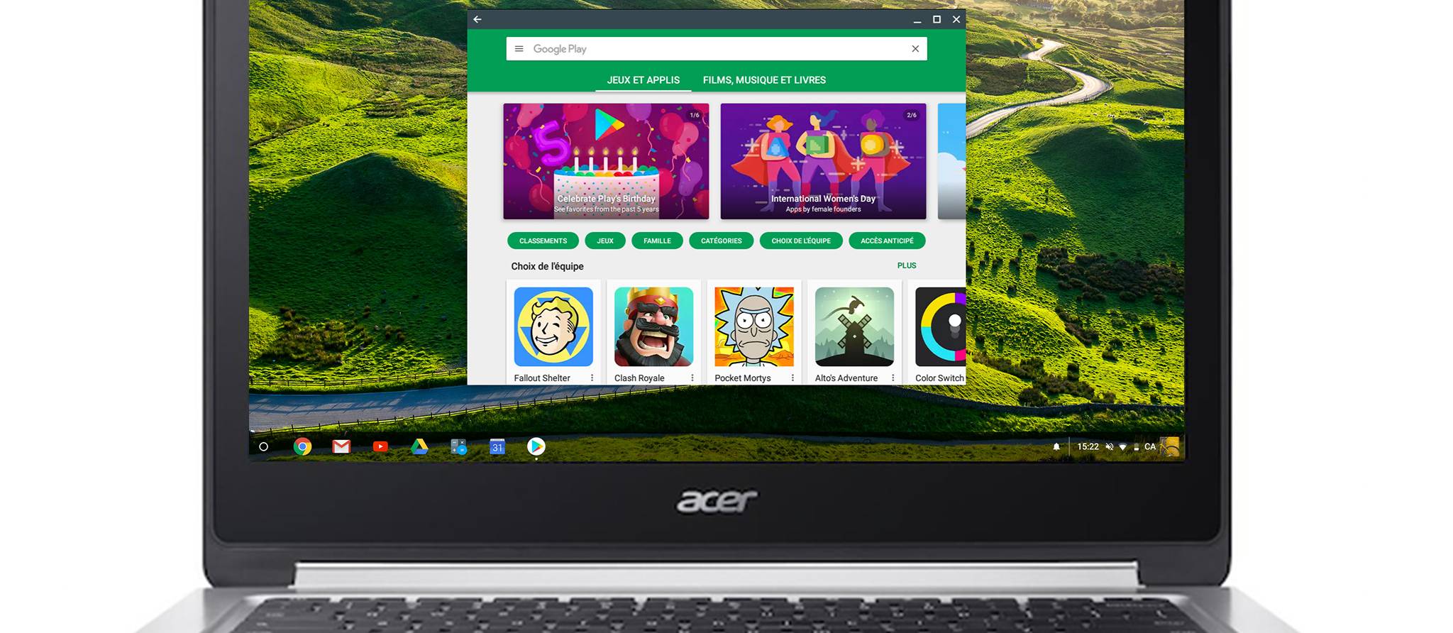 Applications Android sur un Chromebook: ça marche?