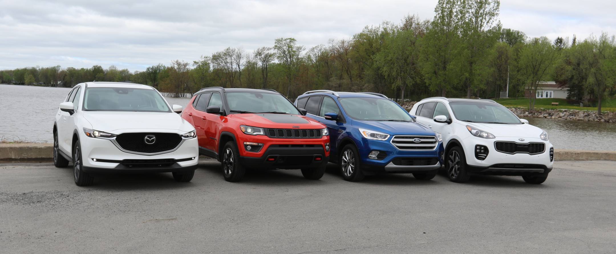 Essai VUS: Mazda CX-5, Kia Sportage, Ford Escape, Jeep Compass (modèles 2017)