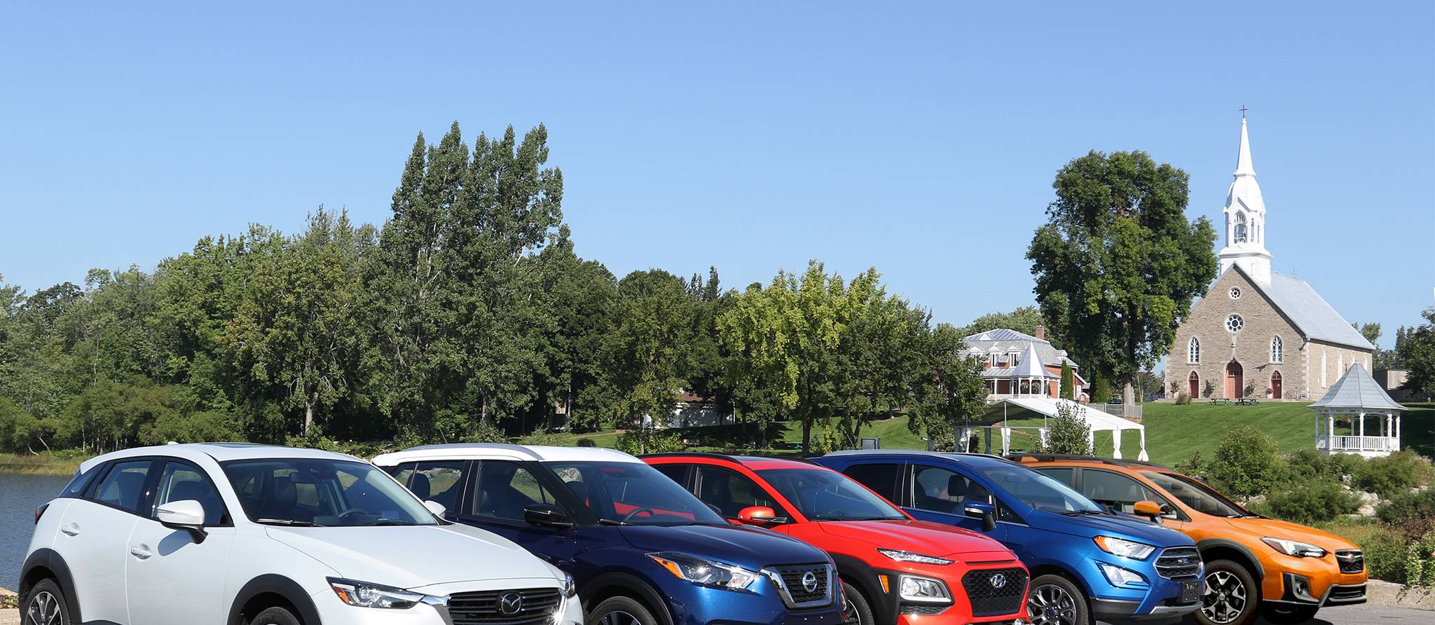 Essai petits VUS: Mazda CX-3, Hyundai Kona, Nissan Kicks, Subaru Crosstrek et Ford EcoSport (modèles 2018-2019)