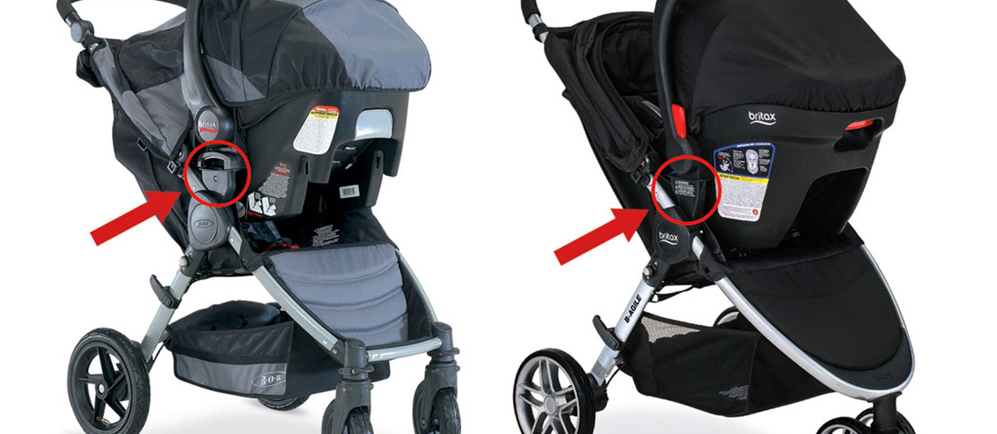 Rappel de poussettes Britax dont le siège peut tomber par terre