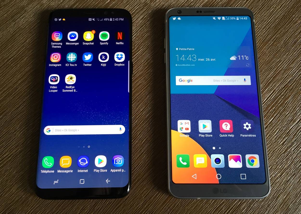 Samsung Galaxy S8 vs LG G6: le match des titans