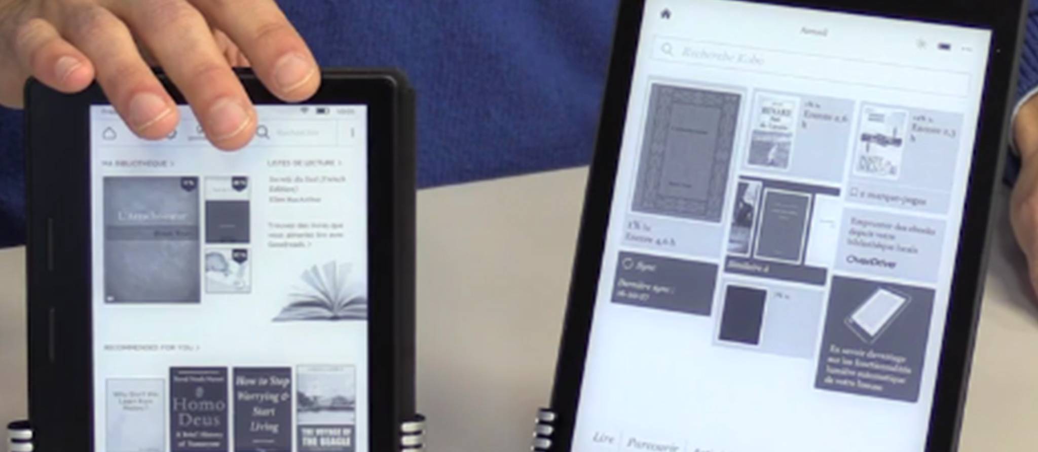 Vidéo: nos premières impressions des liseuses Kobo Aura One et Kindle Oasis