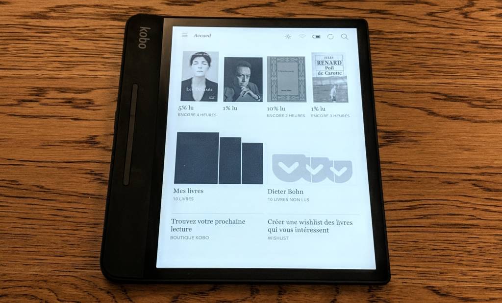 Essai de la liseuse Forma de Kobo