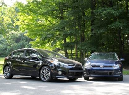 Essai comparatif - Volkswagen Golf CL et Kia Forte5 SX turbo