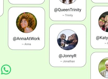 WhatsApp accepte désormais les noms de profil