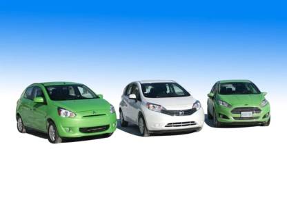 Essai comparatif - trois sous-compactes Versa Note, Mirage et Fiesta