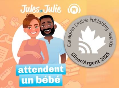 Notre balado Jules et Julie attendent un bébé récompensé