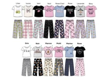 Ensembles de pyjamas 2 pièces et pantalons de détente « U Kids We Love Cozy »