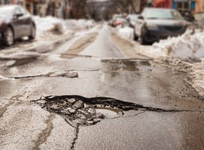 Voici comment signaler un nid-de-poule au Québec