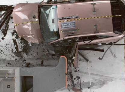 Simulation d'un accident d'auto (IIHS)