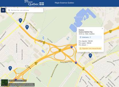 Essence : les prix affichés en temps réel partout au Québec