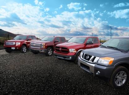 Essai comparatif 4 camionnettes Ford F-150, Chevrolet Silverado, Ram 1500 et Nissan Titan