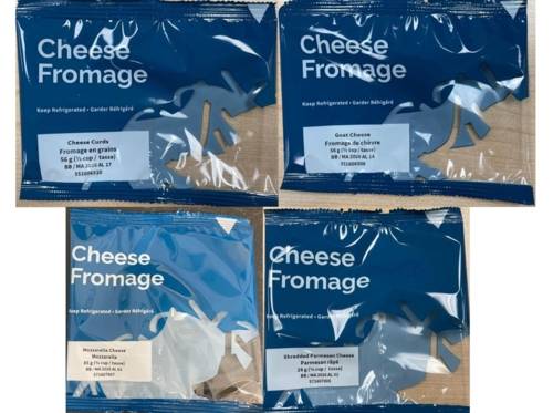 Fromages distribués par Hello Fresh