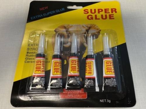 Colle « Super Glue » (paquets de 5)