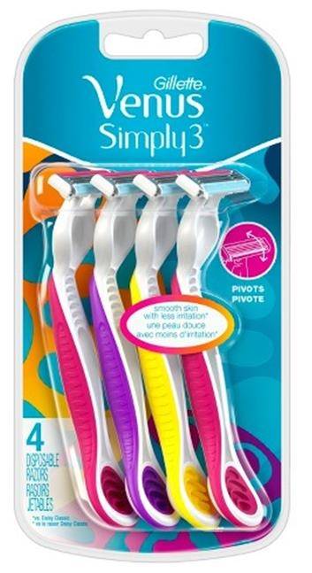 Rasoirs jetables Venus Simply3 (Gillette)