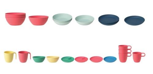 Assiettes, bols et tasses vendus chez IKEA
