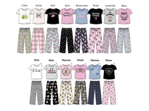 Ensembles de pyjamas 2 pièces et pantalons de détente « U Kids We Love Cozy »
