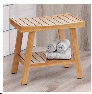 Bancs de douche en bois vendus chez Costco