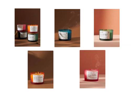 Bougies à double mèche vendues chez Anthropologie