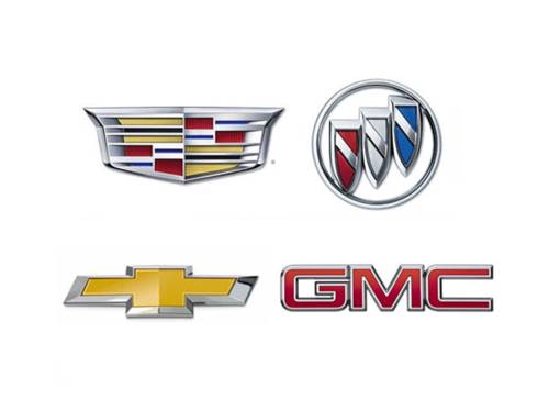 Buick (Envision), Cadillac (CT4, CT5, Escalade, Escalade ESV), Chevrolet (Corvette, Suburban, Tahoe) et GMC (Yukon, Yukon XL) (2021)