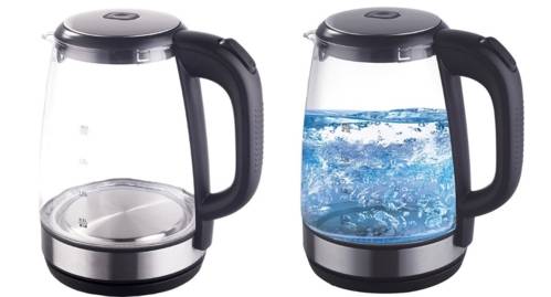 Bouilloires électriques en verre vendues chez Hart