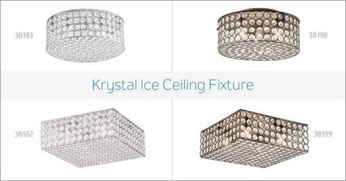 Plafonniers Krystal Ice de Kichler 