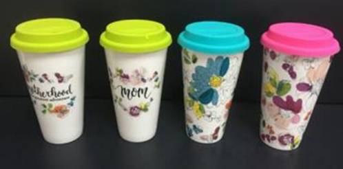 Tasses de voyage en céramique (Michaels)