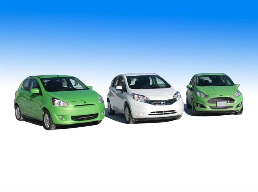 Essai comparatif - trois sous-compactes Versa Note, Mirage et Fiesta