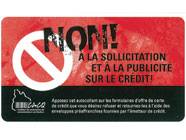 Dites non aux offres de crédit