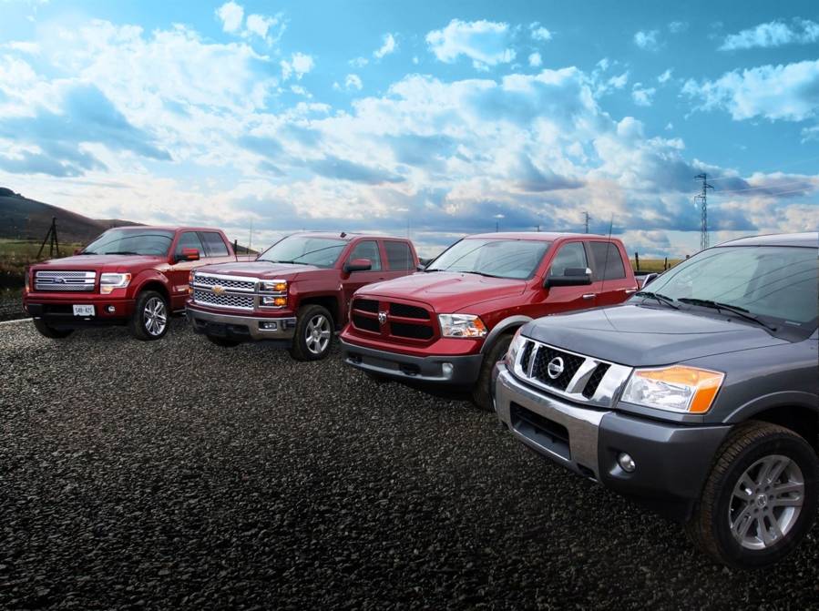 Essai comparatif 4 camionnettes Ford F-150, Chevrolet Silverado, Ram 1500 et Nissan Titan